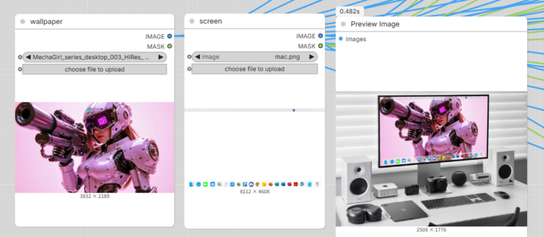 Create Professional Real Device Mockups for Any Wallpapers with This ComfyUI Workflow